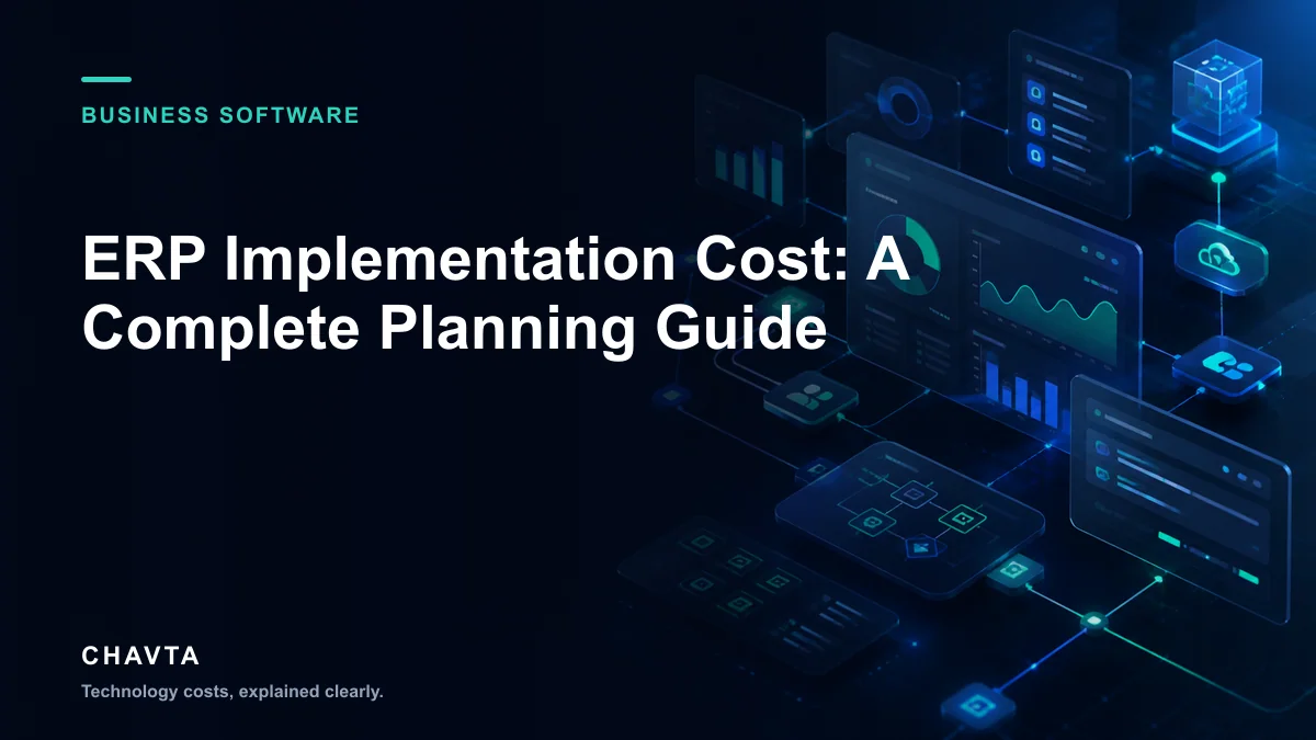 Editorial cover for ERP Implementation Cost: A Complete Planning Guide