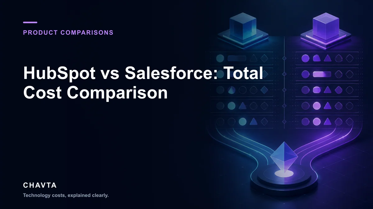 Editorial cover for HubSpot vs Salesforce: Total Cost Comparison