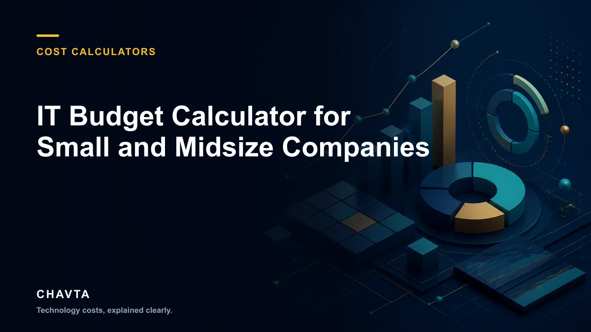 Editorial cover for IT Budget Calculator for Small and Midsize Companies
